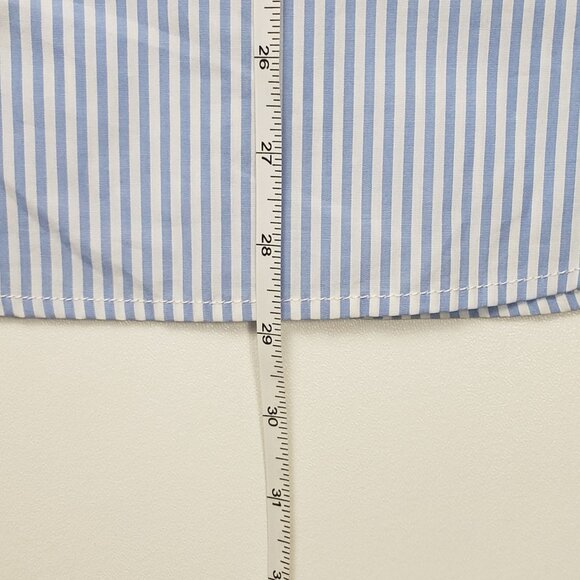 J.Crew Collection Garçon Embellished Shirt in Blue Pinstripe Women's - Pick Size - Picture 7 of 16